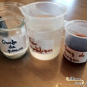 Expériences pour sorciers - Halloween - Laboratoire atelier de potions - chaudron - activité enfants - chimie