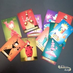 Avis et test jeu de société enfants - perlin pinpin de Cocktail Games - jeu de cartes mathématiques - chance et hasard - médiéval