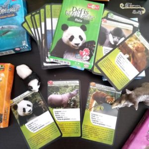 Jeu de société enfants - Test avis des défis nature de bioviva - jeu de cartes bataille autour des animaux, nature, science, géographie - mslf