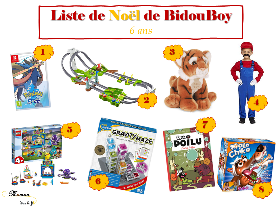 cadeau pour un garçon de 6 ans
