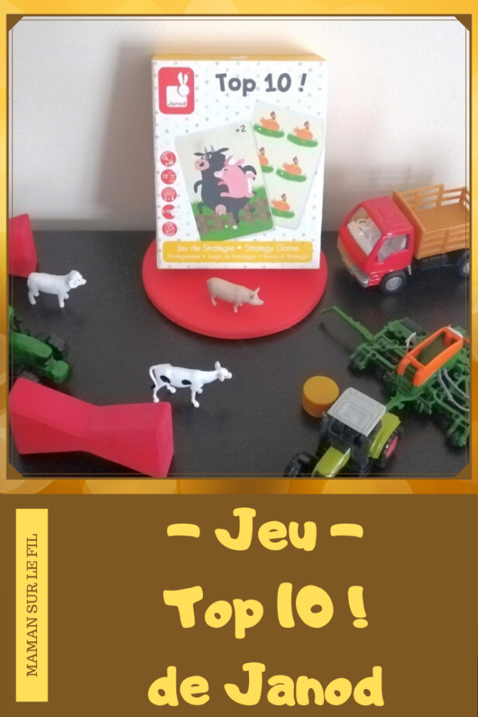 Avis Test - Jeu de société enfants - top 10 ! de janod - cartes - 5 ans et plus - stratégie, calculs, mathématiques, compléments à 10 - maternelle cp - mslf