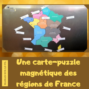 Carte puzzle france magnétique fait maison diy regions chefs-lieux frigo - activité enfants - géographie -mslf-9.jp