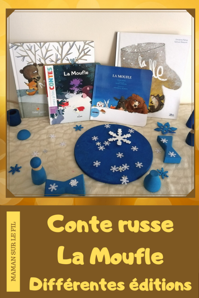 Comparatif différentes éditions du conte russe La Moufle - Milan, Lito, Encore une fois, Didier Jeunesse - amitié, partage, animaux, hiver