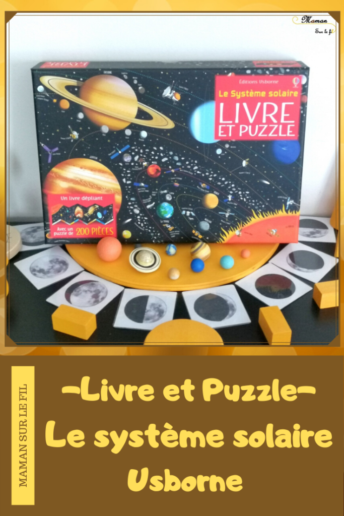 Livre et Puzzle - Le Système Solaire de Usborne - 200 pièces - livre dépliant géant - planètes - test et avis - mslf
