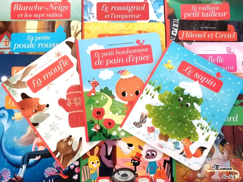 Test avis collection Minicontes Classiques de Lito - Livres enfants à petit prix - contes de noël hiver - La moufle - Le sapin - Le petit bonhomme en pain épices - enfants - mslf