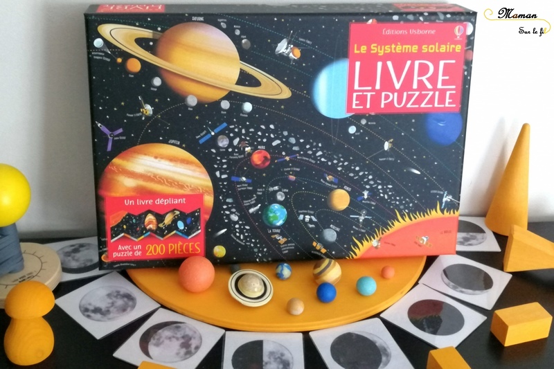 Livre et Puzzle - Le Système Solaire de Usborne - 200 pièces - livre dépliant géant - planètes - test et avis - mslf