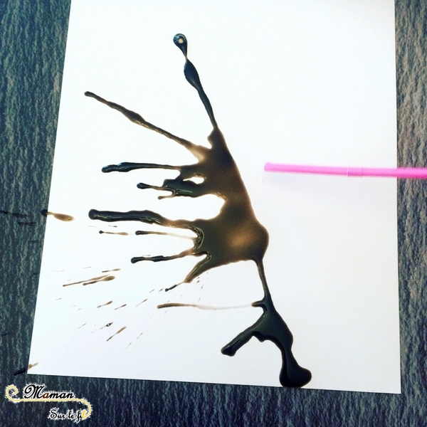 Activité enfants - Peindre une branche de cerisier japonais - Asie - Encre soufflée et peinture au papier bulles - - fleurs roses - Créatif - Arts visuels - mslf