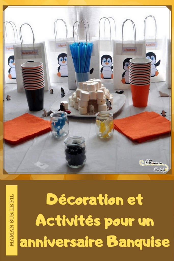 Activités et décoration anniversaire enfants thème banquise et pingouins - boules de neige à lancer dans pingouin géant - igloo en playmais - Neige - mslf
