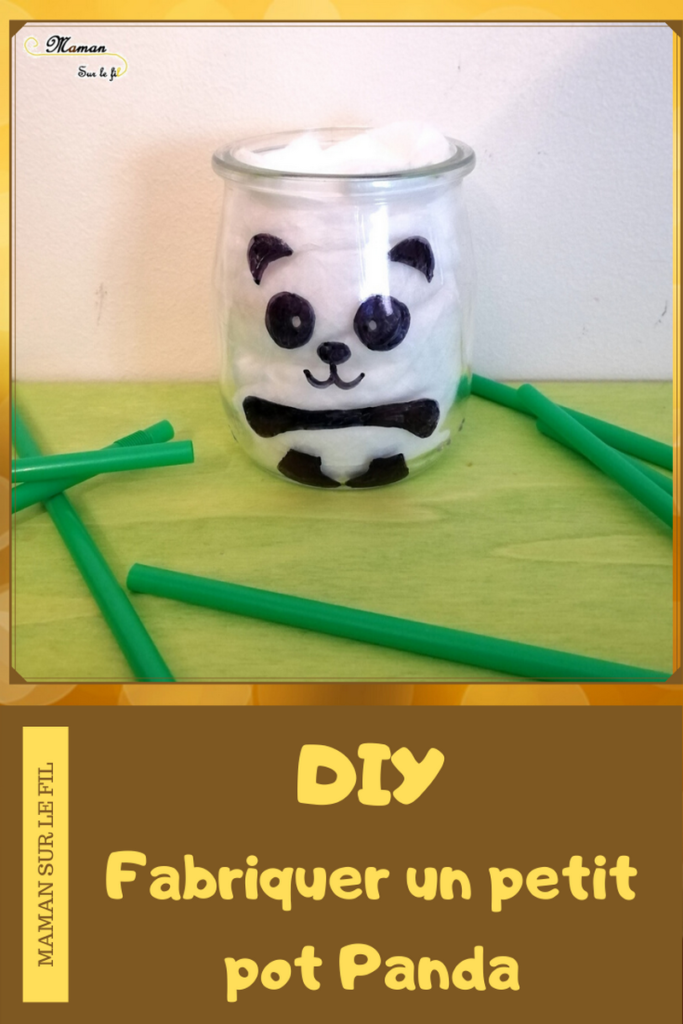 DIY - Pot Panda - Décoration Fait Maison - Chine Asie - Bricolage au feutre sharpie - DIY Simple et rapide - mslf