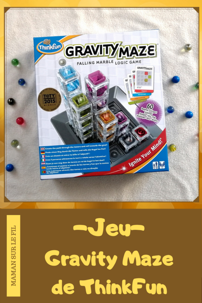 Test et avis - Gravity Maze de ThinkFun - casse-tête - jeu de logique circuit à billes - défis gravité - mslf