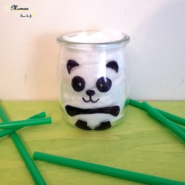 DIY - Pot Panda - Décoration Fait Maison - Chine Asie - Bricolage au feutre sharpie - DIY Simple et rapide - mslf