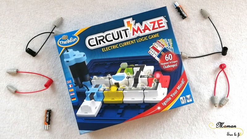 Test et avis - Circuit Maze de ThinkFun - casse-tête - jeu de logique - allumer lampes - circuit électrique - électricité - expériences sciences - défis - mslf