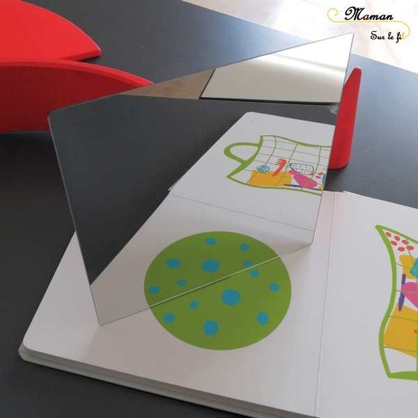 Test et avis livre enfants - Miroir - la magie de la symétrie - bayard jeunesse - jouer avec un miroir - géométrie - manipuler - Livre jeu mathématiques - littérature enfant - mslf