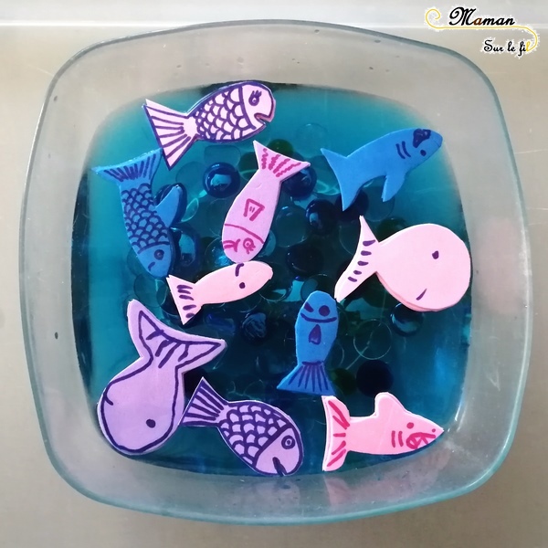 Activité enfants - fabriquer jeux pêche à la ligne DIY Faits maison - récup' - poissons aimantés - magnétique et canne à pêche - 1er avril - poisson avril - mslf