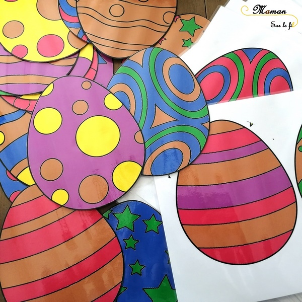 Activité enfants - jeu de pâques géant diy fait maison - Reconnaissance couleurs avec dés géants - vitesse et chasse aux oeufs - printable gratuit - à imprimer gratuitement - jardin - jeu evolutif - mslf