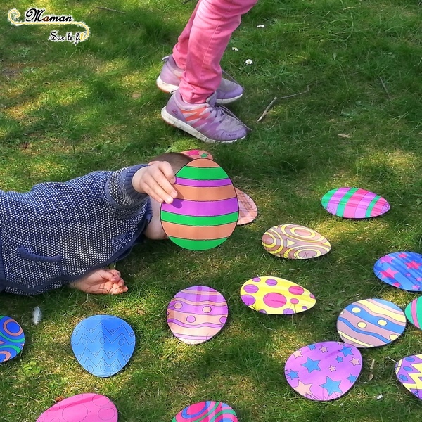 Activité de pâques de 16 mois à 4 ans : la planche à oeufs ! • Petit Sioux