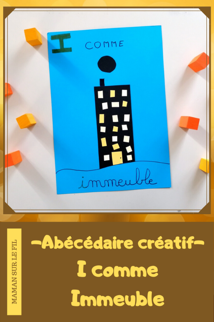 Abécédaire créatif - I comme Italie et immeuble - activité manuelle enfants - découpage collage - pays géographie - drapeau - apprentissage lettres alphabet - maternelle - mslf