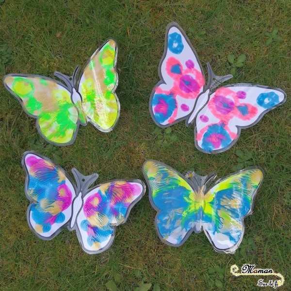 Herefun Kit Bricolage Papillon 3D – 8 Papillons En Bois à Peindre – Mobile Suspendu Pour Jardin – Activité Manuelle Enfants