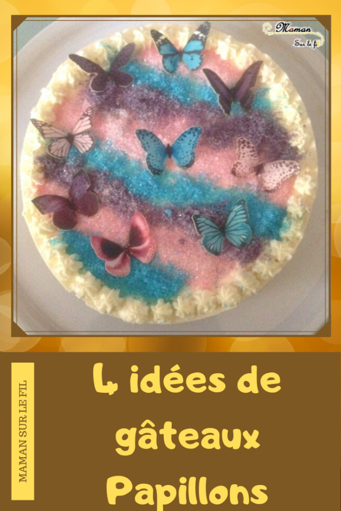 Gâteaux Papillon pour le printemps - idée anniversaire enfants - insectes - ssmarties - chocolat - cake design - mslf