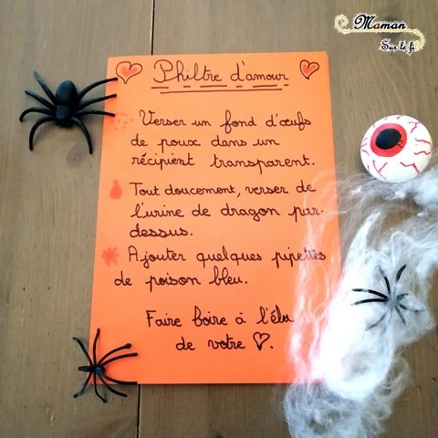 Expériences pour sorciers - Halloween - Laboratoire atelier de potions - chaudron - activité enfants - chimie