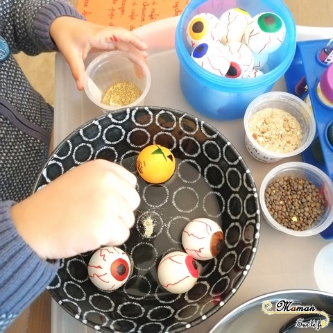 Activité enfant - Laboratoire atelier de potions pour petits sorciers Halloween grimoire sorcière expériences