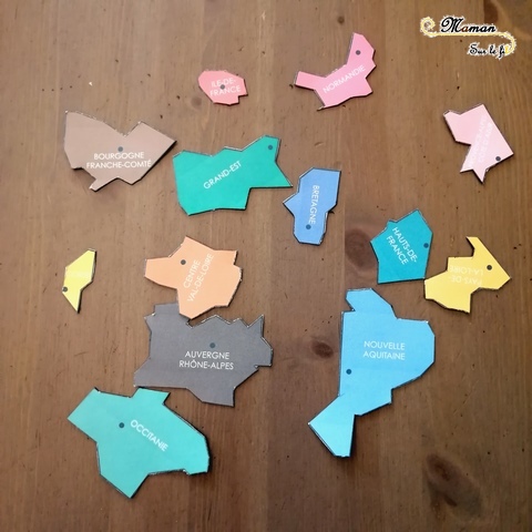 Carte puzzle france magnétique fait maison diy regions chefs-lieux frigo - activité enfants - géographie -mslf-9.jp