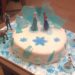 Gâteau Reine des Neiges - idée anniversaire enfants - glace banquise flocon olaf - cake design - mslf