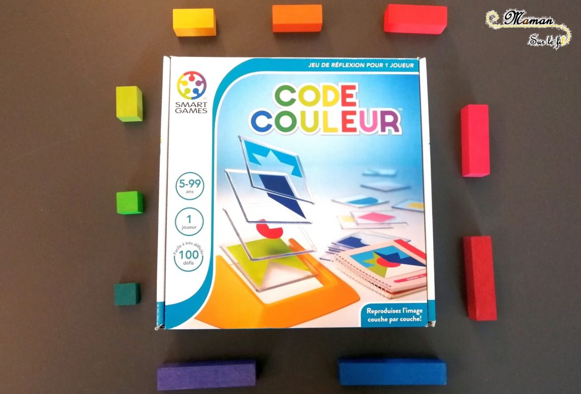 Avis code Couleur de Smartgames - jeu de casse-tête - 1 joueur - 5 ans et plus - reproduction de modele - formes géométriques - défis - mslf