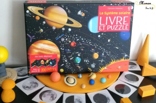 Livre et Puzzle - Le Système Solaire de Usborne - 200 pièces - livre dépliant géant - planètes - test et avis - mslf