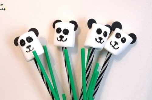 Gouter rigolo - Guimauves Panda - Cuisine Enfants - DIY - Décoration Anniversaire Fait Maison - Chine Asie - DIY Simple et rapide - mslf