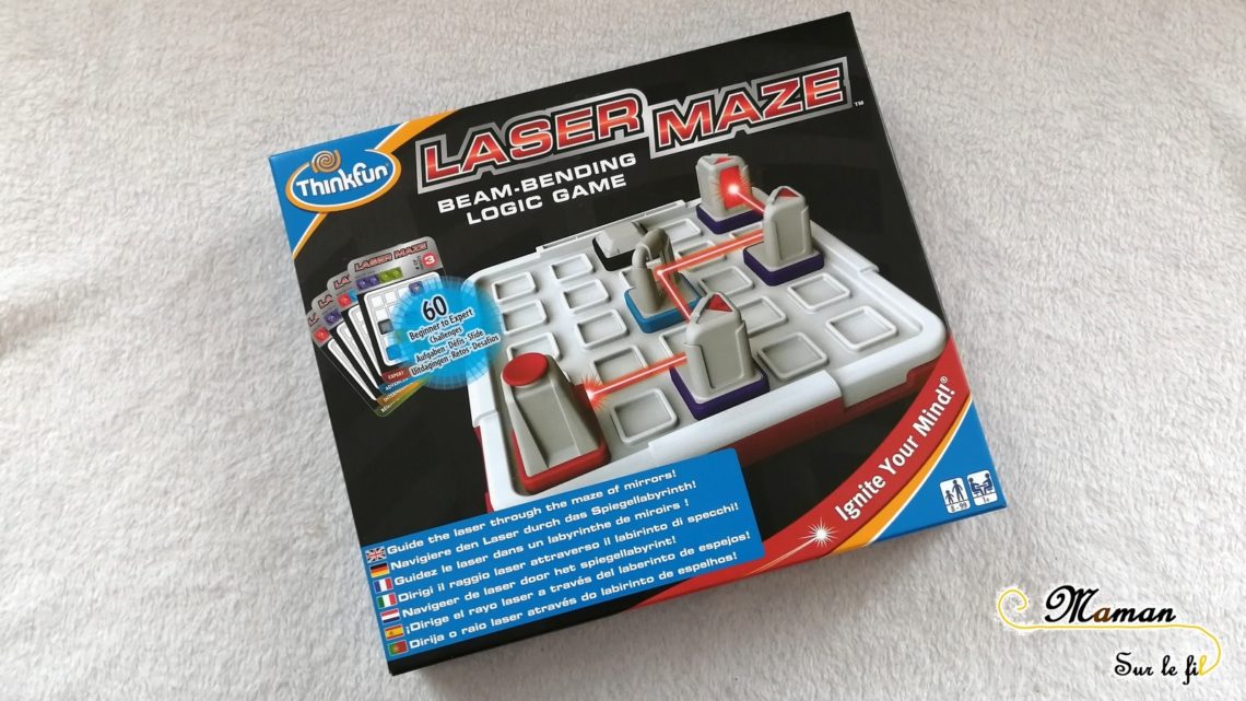 Test et avis - Laser Maze de ThinkFun - casse-tête - jeu de logique - diriger un laser - lumière et diffraction - expériences sciences - défis - mslf