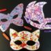 Activité enfants - fabriquer un masque avec des pastels fondus - carnaval - Mardi - Gras - tailler crayons cire - diy - fait maison - mslf