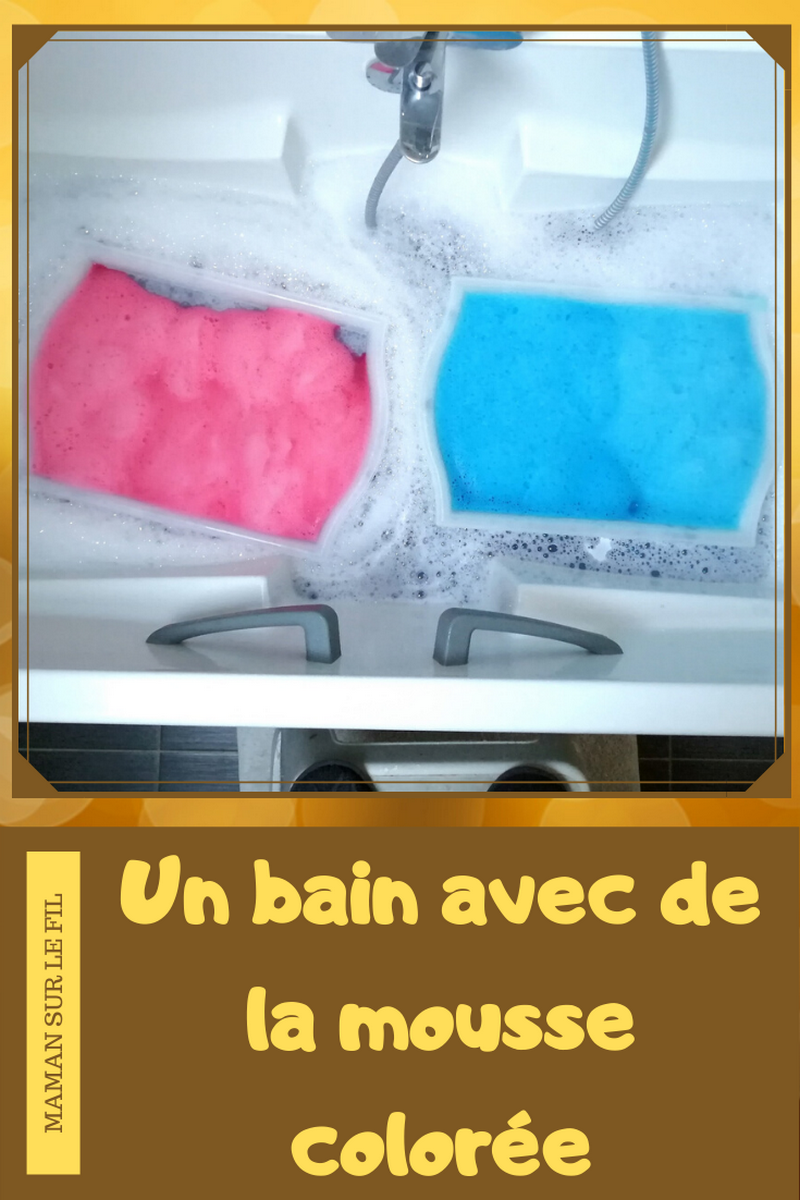 Faire de la mousse colorée pour le bain {Activité} Maman Sur Le Fil