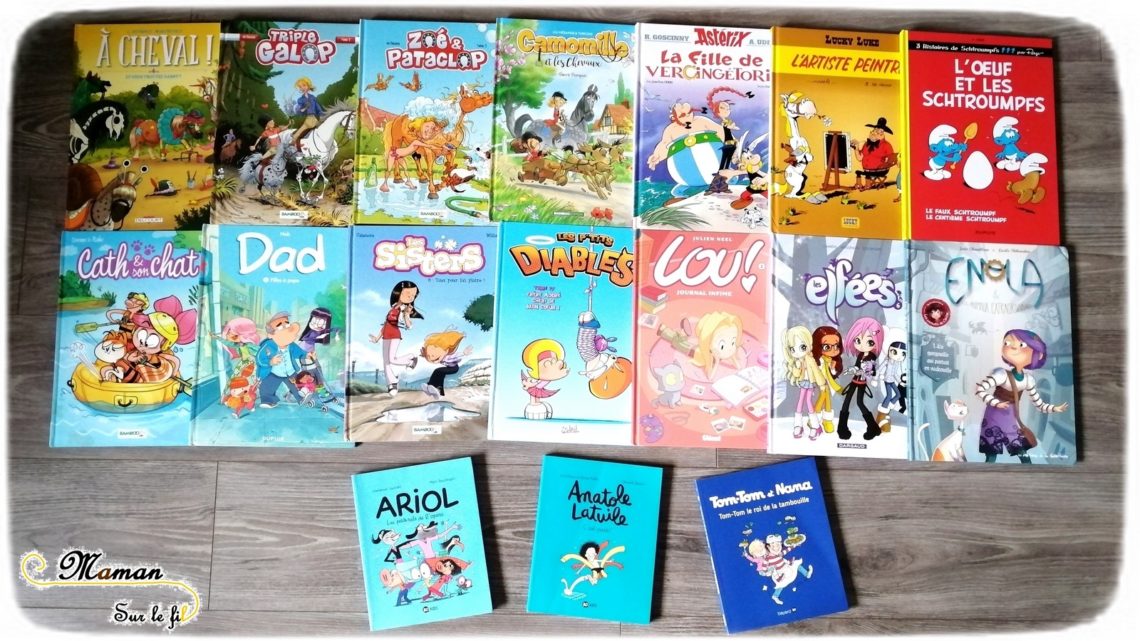 Test et avis livre bande-dessinée enfants - BD préférées fille 9 ans - classiques - chevaux équitation - vie quotidienne - littérature enfant - mslf