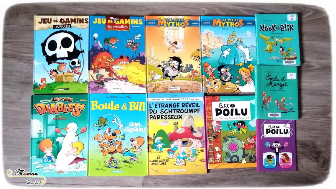 Test et avis livre bande-dessinée enfants - BD préférées garçon 6 ans - classiques - première lecture - mythologie - pirates - vie quotidienne - littérature enfant - mslf
