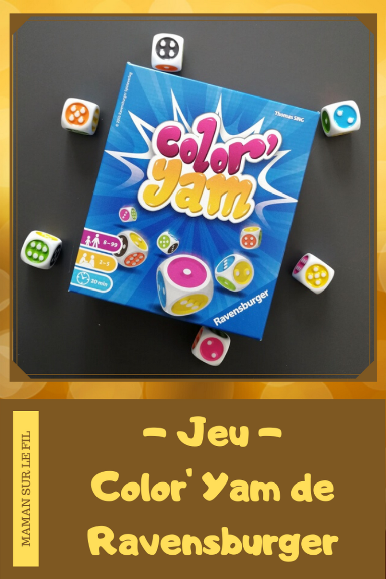 Color' Yam de Ravensburger {Jeu} Maman Sur Le Fil