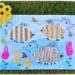 Activité Enfants - Tableau abeilles en bandes de papier avec motifs - Collage - Peinture - fourchette - dessin - Fleurs - Arts Visuels maternelle - mslf