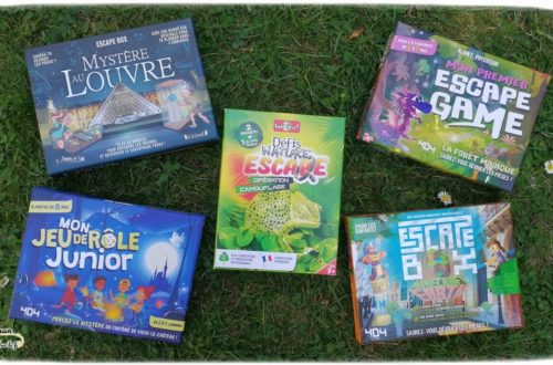 Sélection escape game box et jeux de rôle enfants - Bioviva Grund et 404 Editions - Junior - Louvre - Minecraft - Jeu de société - mslf