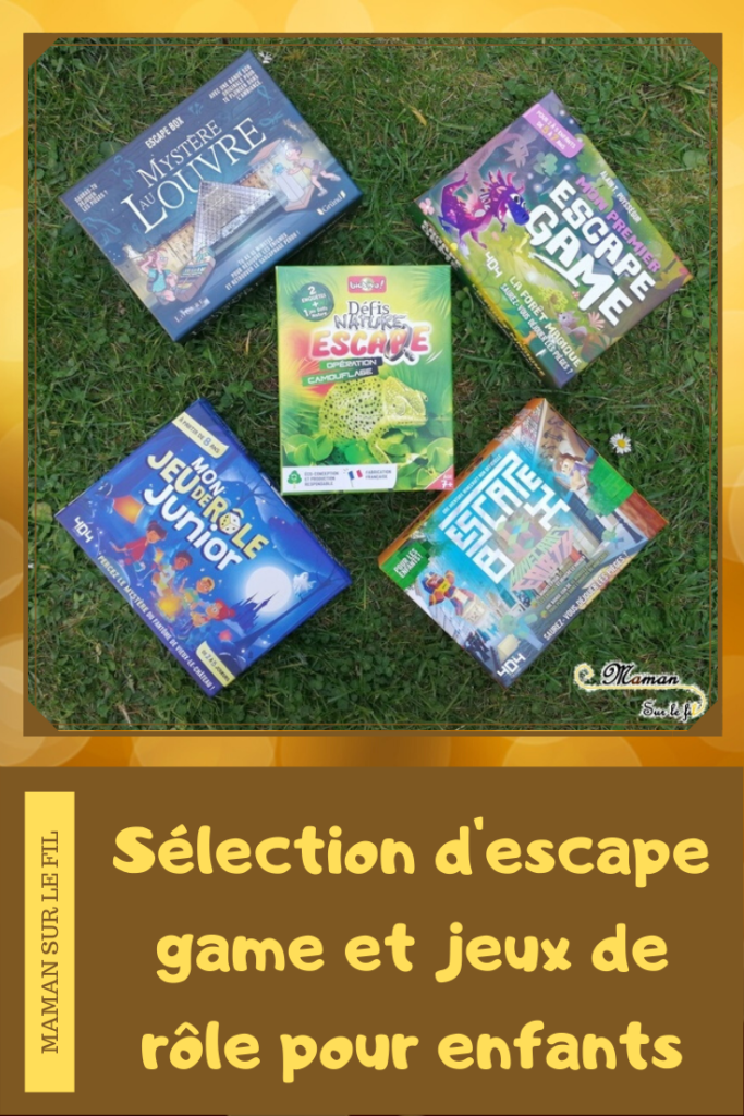 Sélection escape game box et jeux de rôle enfants - Bioviva Grund et 404 Editions - Junior - Louvre - Minecraft - Jeu de société - mslf