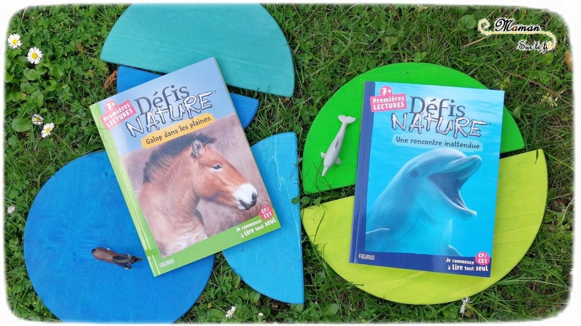 Test et avis livre enfants - Défis Nature - Cheval - Dauphins - Bioviva et Fleurus - Romans Premières lectures - cp - ce1 - Jeux et compréhension - littérature enfant - mslf