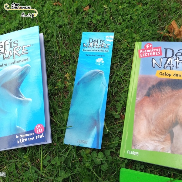 Test et avis livre enfants - Défis Nature - Cheval - Dauphins - Bioviva et Fleurus - Romans Premières lectures - cp - ce1 - Jeux et compréhension - littérature enfant - mslf