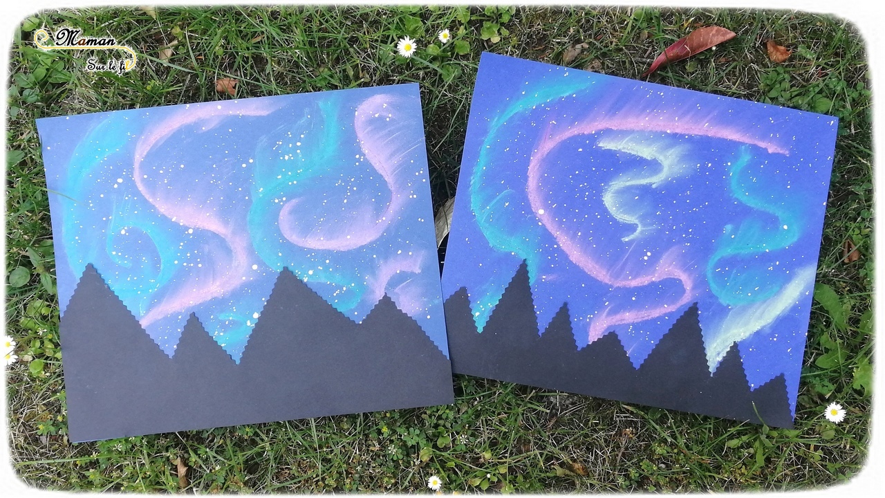 Creer Des Aurores Boreales Activite Maman Sur Le Fil