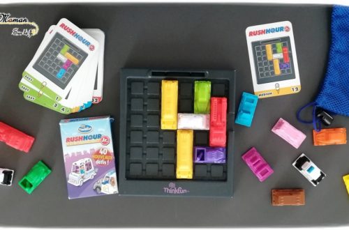 Jeu de société enfants et adultes - primaire - Rush Hour Jr. de Thinkfun - Jeu de casse-tête et logique - Libérer le glacier - été - Test et avis - mslf