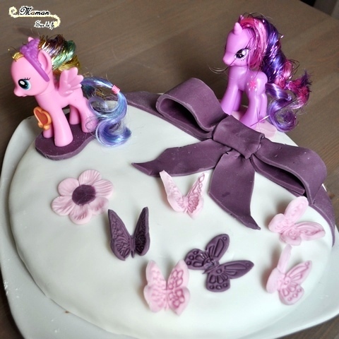 Gâteaux Licorne et Little Pony - idée anniversaire enfants - Chevaux et Mon petit Poney - dessin animé - smarties - pâte à sucre, glaçage - cake design - mslf