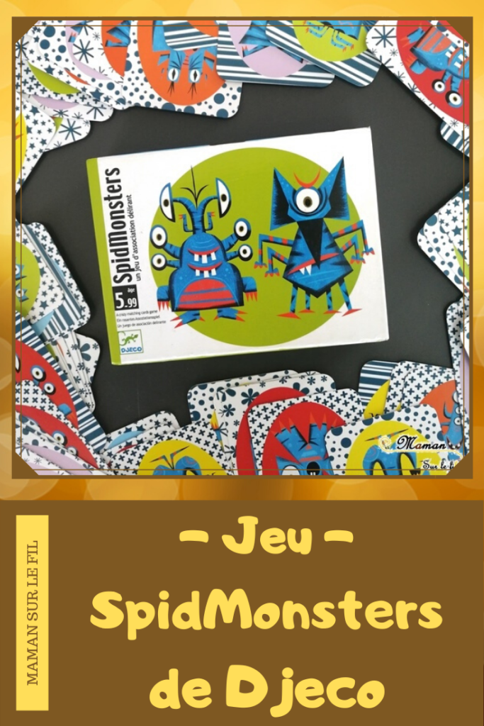 Jeu de société enfants et adultes - SpidMonsters de Djeco - Jeu d'observation et de rapidité sur les monstres - rigolo - 5 ans et plus - Test et avis - mslf