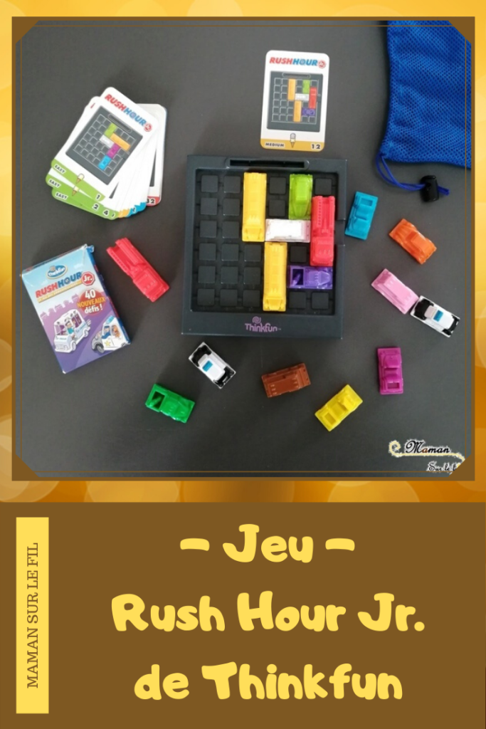 Jeu de société enfants et adultes - primaire - Rush Hour Jr. de Thinkfun - Jeu de casse-tête et logique - Libérer le glacier - été - Test et avis - mslf