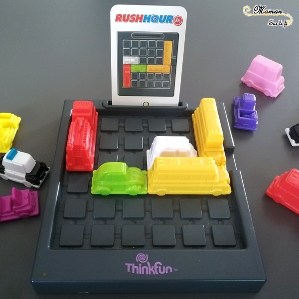 Jeu de société enfants et adultes - primaire - Rush Hour Jr. de Thinkfun - Jeu de casse-tête et logique - Libérer le glacier - été - Test et avis - mslf