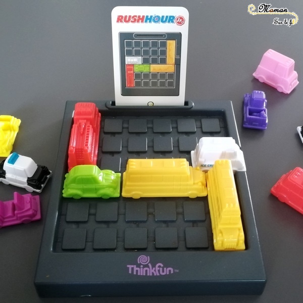 Jeu de société enfants et adultes - primaire - Rush Hour Jr. de Thinkfun - Jeu de casse-tête et logique - Libérer le glacier - été - Test et avis - mslf