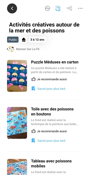 Application gratuite Parentalist - Assistant parental collaboratif - Idées d activités, de repas, de recettes, de jeux, de lectures pour les enfants - Conseils en parentalité - Inspiration - mslf