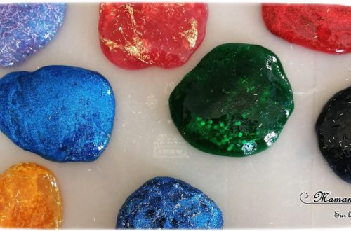 Customiser, personnaliser du slime selon les thèmes - activité sensorielle et créative enfants - Paillettes, perles, colorants - Différentes textures - Toucher et patouille - mslf
